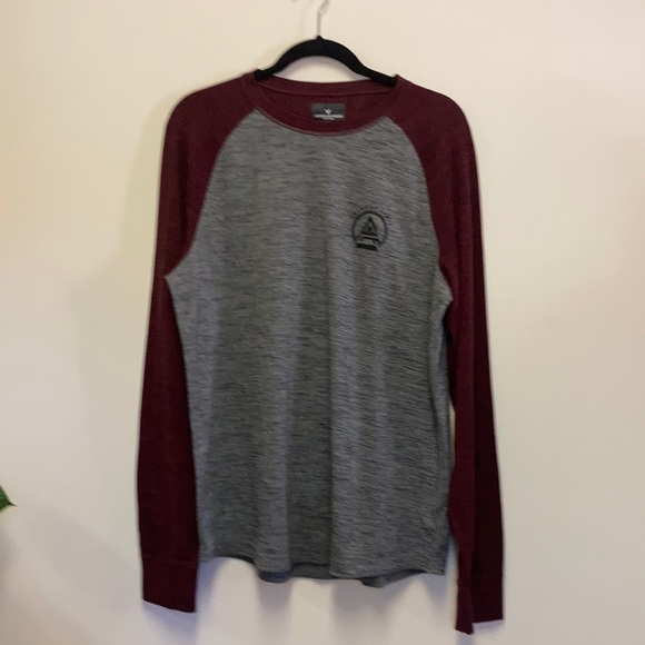 New Men’s Casual American Eagle Outfitters Grey Long sleeve shirts/Size:L